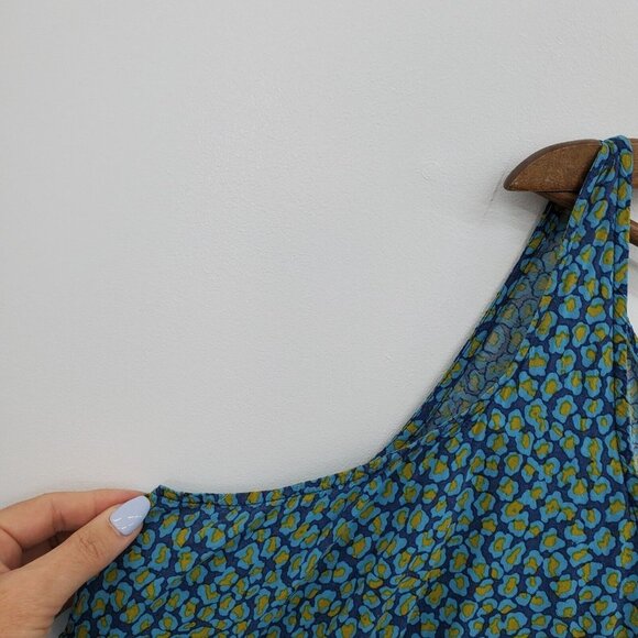 Old Navy Womens Sleeveless Blue Yellow Tank Top Plus Size 4X Scoop Neck Casual - Picture 4 of 11